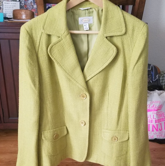 Lime Green Talbots Blazer - Picture 1 of 4